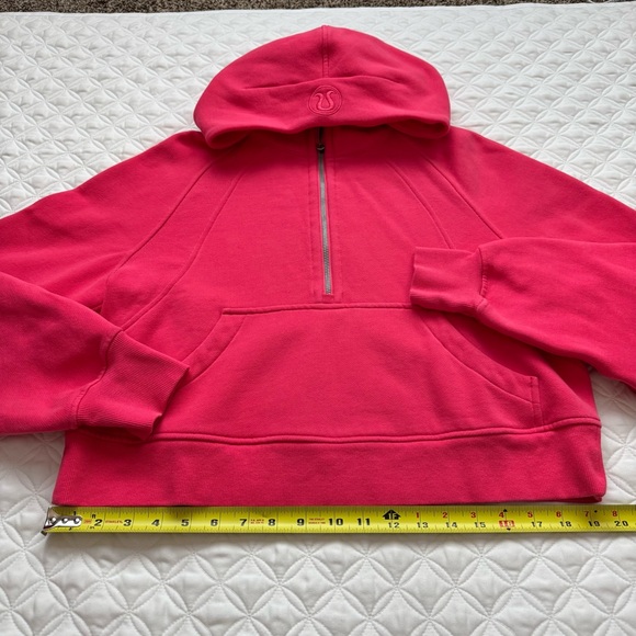 lululemon athletica Scuba Oversized Half Zip Hoodie Sweatshirt Lip Gloss Sz XS/S - Picture 12 of 15
